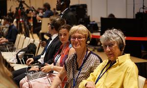 Staatenkonferenz zum Atomwaffenverbotsvertrag, Wien 2022: Mitglieder der deutschen IPPNW-Delegation. Foto: Xanthe Hall, IPPNW