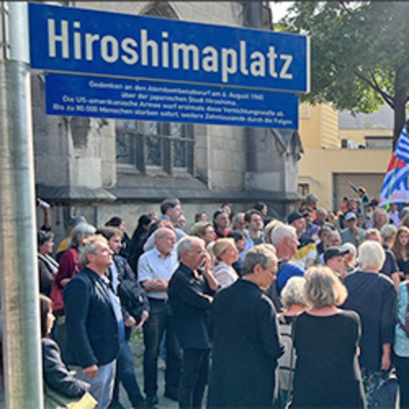 Einweihung des Hiroshimaplatzes in Aachen