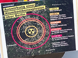 Auswirkungen einer Atombombenexplosion über Berlin