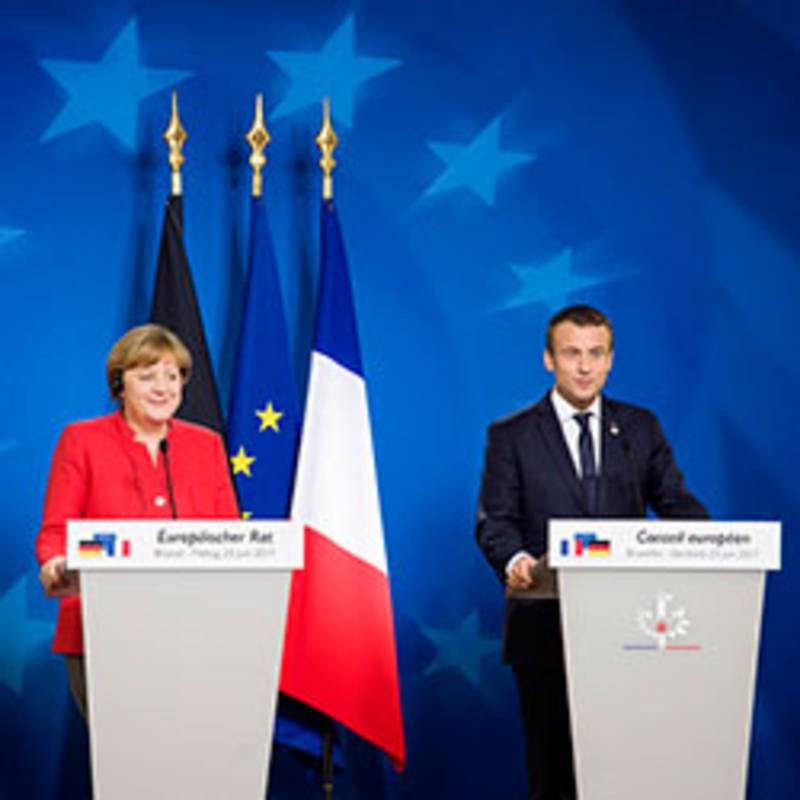Merkel und Macron auf einem European Council Meeting im Juni 2017, European Council, https://creativecommons.org/licenses/by-nc-nd/2.0/