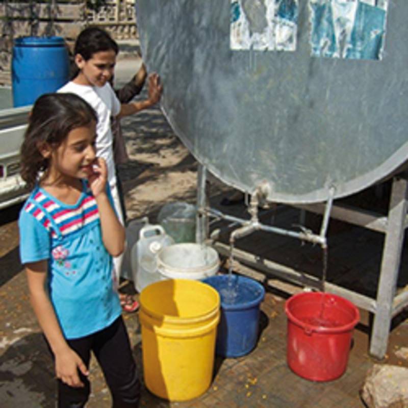 14,6 Millionen Menschen in Syrien haben nur einen eingeschränkten Wasserzugang, Foto: Aleppo 2016, Karin Leukefeld