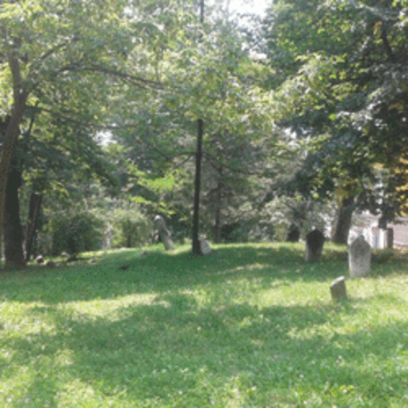 Grabsteine im Park