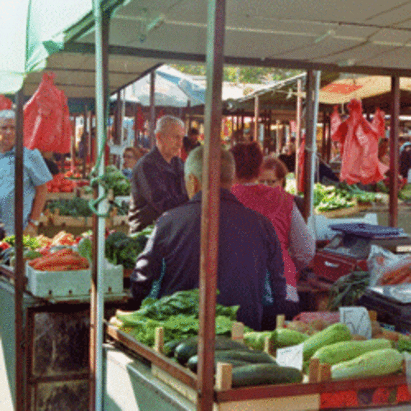 Straßenmarkt in Belgrad