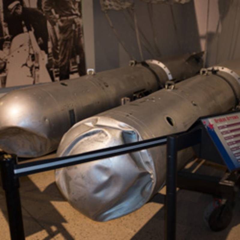 Zwei US-Atombomben, die 1966 nach einem B52-Absturz in der Nähe der spanischen Stadt Palomares eingeschlagen sind, ohne zu explodieren. Foto: http://www.flickr.com/photos/banerias/9179240443/