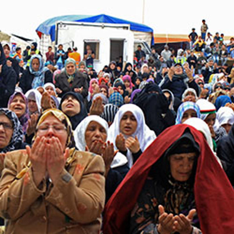 Frauen in Libyen beten beim Freitagsgebet für Frieden © Kate Thomas/IRIN 